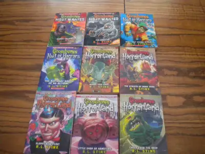 Goosebumps By R L Stine Lot Of 9 Paperback Books, View more