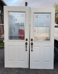 Entry Exterior Double Steel Doors ($90 Single or $160 Both)