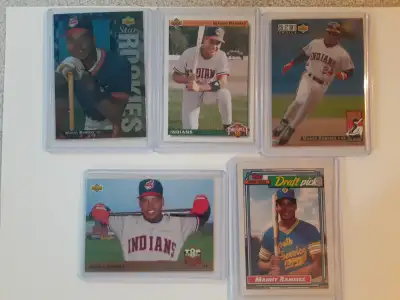LOT DE CARTES DE BASEBALL ROOKIES DU JOEUR ETOILE MANNY RAMIREZ, View more