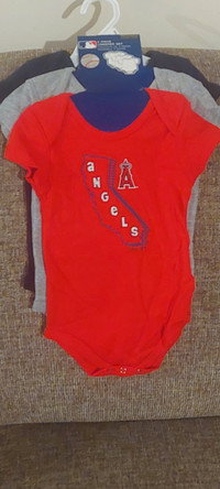3 pack L.A. Angels baby onesiesNew w/ tags12-18 months$20