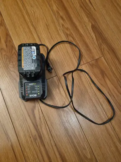 Genuine Ryobi ONE+ 18V 4.0Ah battery and charger, View more