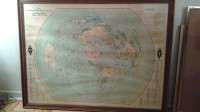 Ham Radio Framed Map 32" x 42"