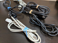 Assorted PC Power Supply Cords