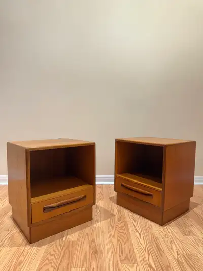 Mid Century Teak Bedside Tables, View more