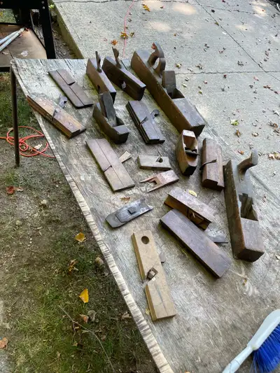 collection of wood block planes, View more