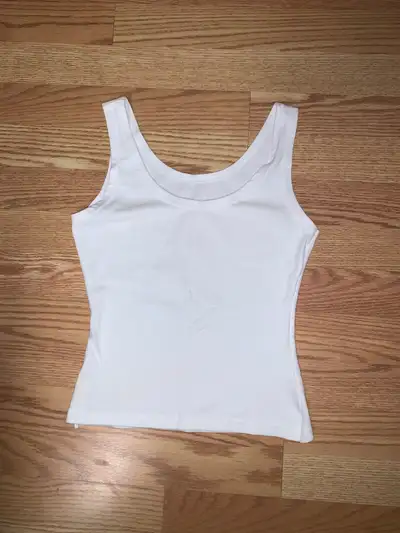 White Tank Top Stretchy Size XS / S - $5, View more