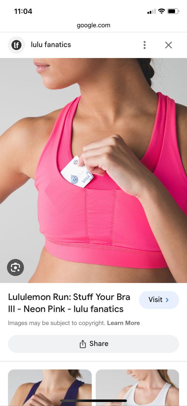 Lululemon lot: Stuff your Bra sports bra-size 6