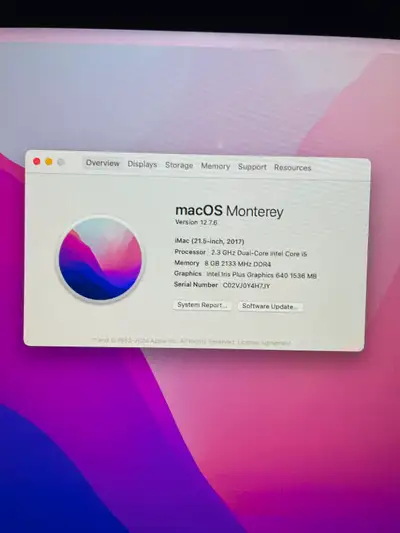 2.3. Megahertz processor 8gb memory 1 tb of storage Has word excel and one note plus other professio...