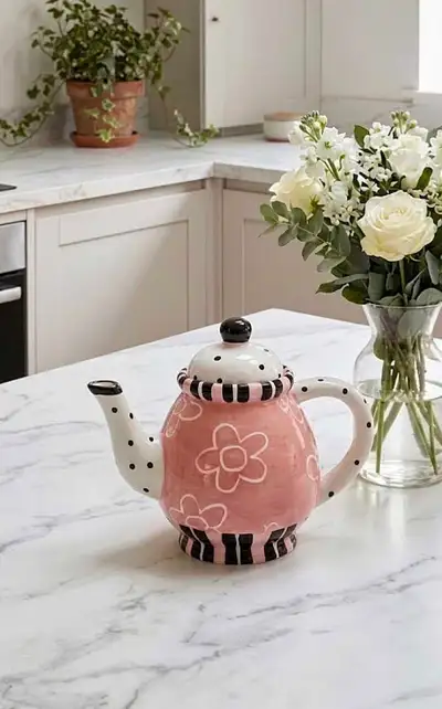 Polka Dots Teapot, Kitchenware,  Table Decor, View more