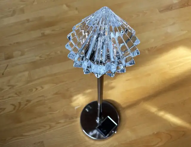 Diamond Crystal Glass Lamp