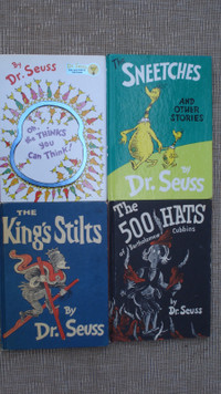4  Dr Seuss childrens books - hardcover