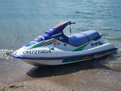 Selling a used 1983 Kawasaki 750 Super Sport Xi, a true classic on the water! This vintage personal...