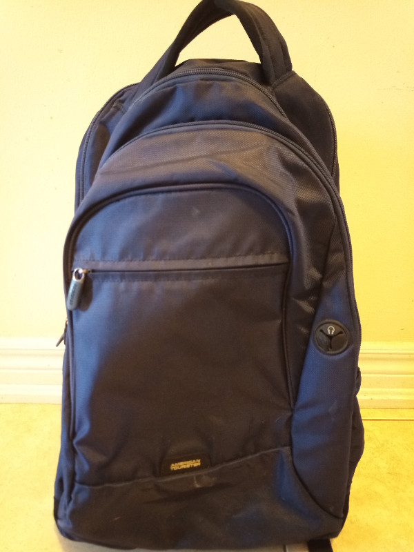 American Tourister Backpack and a Black Gym bag. $5 each in Other in Mississauga / Peel Region