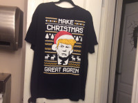 DONALD TRUMP MAKE CHRISTMAS GREAT AGAIN CHRISTMAS T SHIRT SZ XL