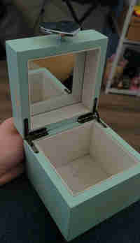 Mini heart box with mirror 