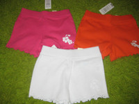 3 pairs - Children's Place Cotton Hibiscus Flower Shorts- 24 MTH