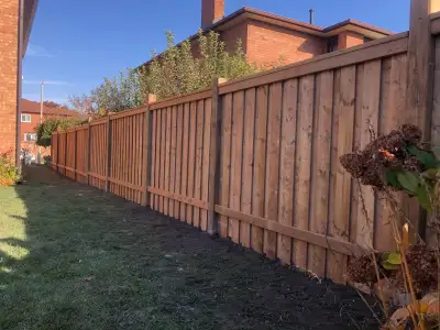 Fence and deck service available, I service most of southern Ontario, I do it all from just digging...
