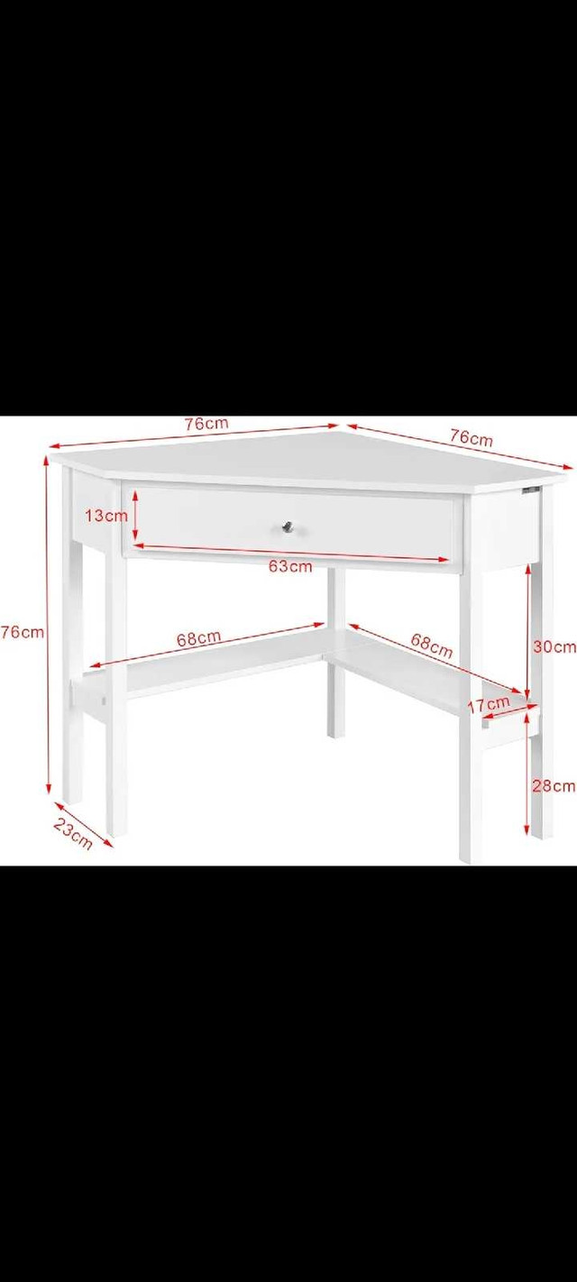 Corner desk or vanity white in Desks in City of Halifax - Image 2