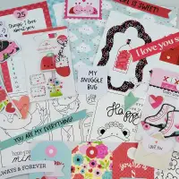 Scrapbooking Kit Valentine’s Love 6x6 Papers Die Cuts 3-D Sticke