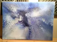 Oeuvre coulée acrylique - Acrylic pour painting
