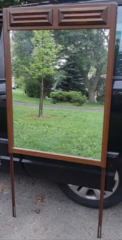 Mirror with solid wood frame, View more