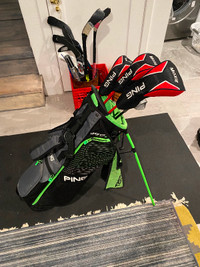 Kid's Ping golf clubs - left handed