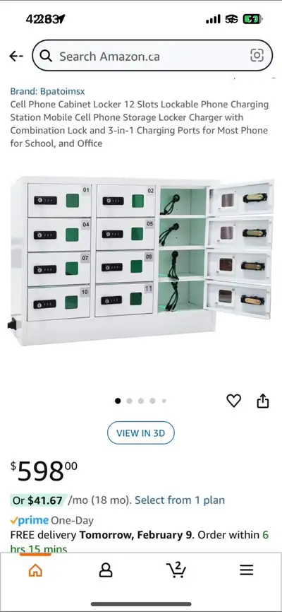 Bpatoimsx Cell Phone Locker, View more