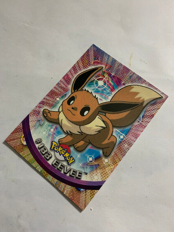 Eevee #133 Pokémon Topps Blue Logo TV Animation Edition NON HOLO dans Art et objets de collection  à Longueuil/Rive Sud - Image 2