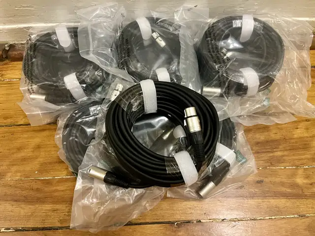 50 Foot XLR Mic Cables Brand New in Pro Audio & Recording Equipment in City of Toronto - Image 2