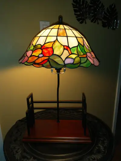 Stained glass table lamp., View more