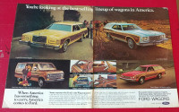 1976 FORD WAGONS AD - LTD COUNTRY SQUIRE TORINO PINTO ECONOLINE