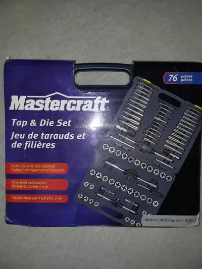 NEW 76 piece tap and die set, View more