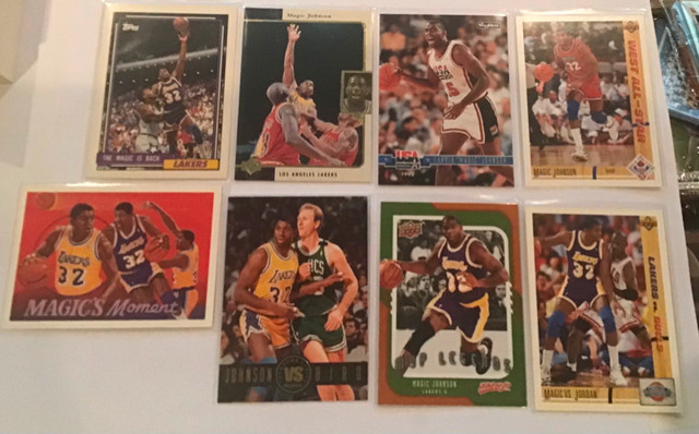 NBA Great Magic Johnson Book + 8 Cards $15 for all not each. in Arts & Collectibles in Guelph - Image 3