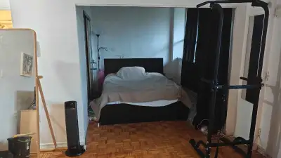 Furnished Bachelor apartment with balcony for rent near Uoft in the Annex. 5 minutes away from St Ge...