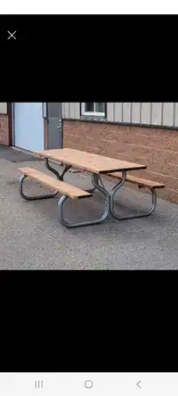 Picnic Tables with Metal Frames 