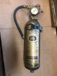 Antique Brass Fire Extinguisher General Fire Quick Aid