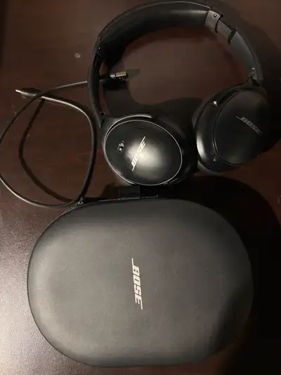 USB Wire to charge included and headphone case