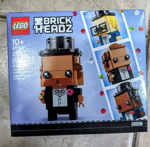 NEW Lego Brick Headz Wedding Groom 255 pcs 40384 Age 10+