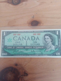 1967 uncirculated $1 centennial bill