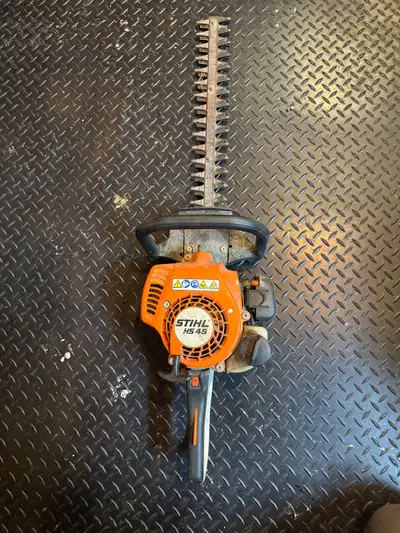 For Sale : Gas Powered Stihl HS45 Hedge Trimmer Retails for $379.99 NEW DESCRIPTION: The HS 45 hedge...