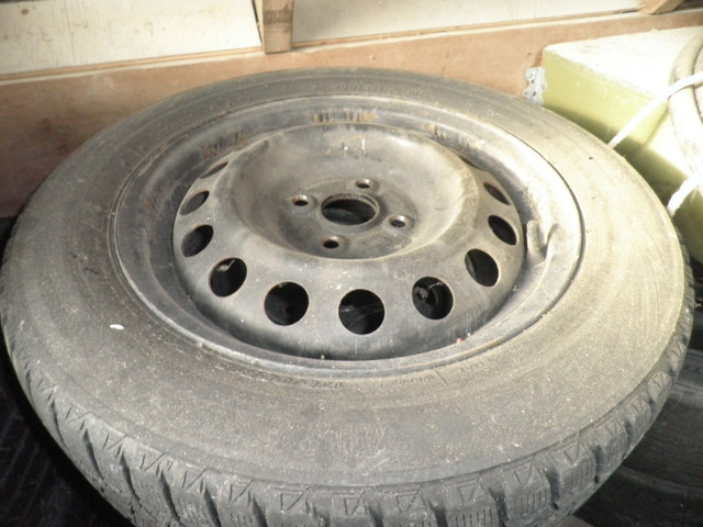2014 Yaris Winter Tires on Rim Bridgestone Blizzak in Tires & Rims in Hamilton