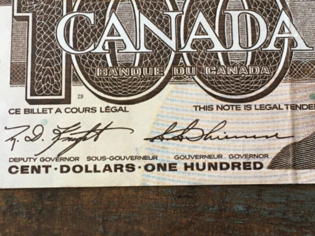 1988 Canada 100$ papier dans Art et objets de collection  à Laval/Rive Nord - Image 2