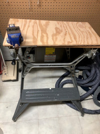steel folding work table