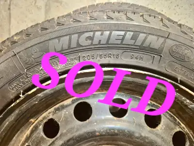 Reduced (4) Michelin Winter Tires never used, paid $800, selling for $250
