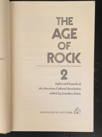 The age of rock vintage hardcover book 1st edition 1970