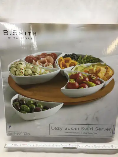 B. Smith® 7-Piece Lazy Susan Swirl Server, View more