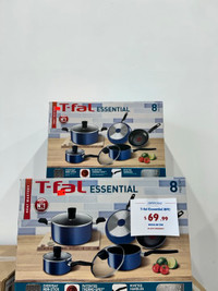 T-fal Essential 8PC Cookware Set, 8-piece
