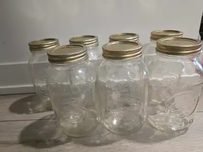 7 mason jars, View more