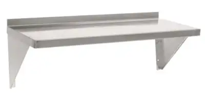 Like New commercial stainless steel wall shelf unit for restaurant, bakery, food prep, deli, medical...