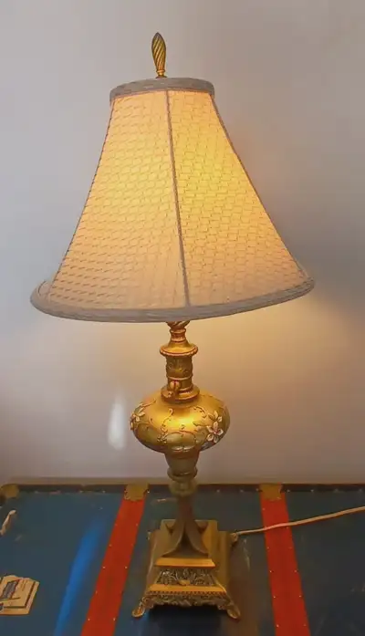 Elegant Glass Vintage Table Lamp, View more